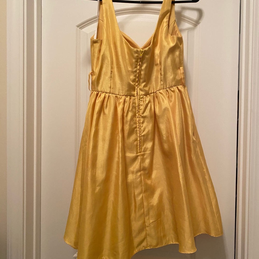 Yellow Skater Dress